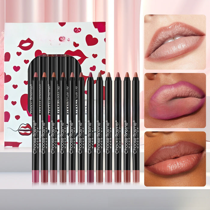 12 color lip liner