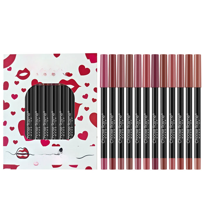 12 color lip liner