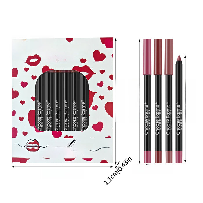 12 color lip liner