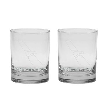 4 Rocks Glass Set AA Logo
