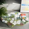 Abstract Forest Moss Tufted Accent Rug-Letifly Lights and Decor