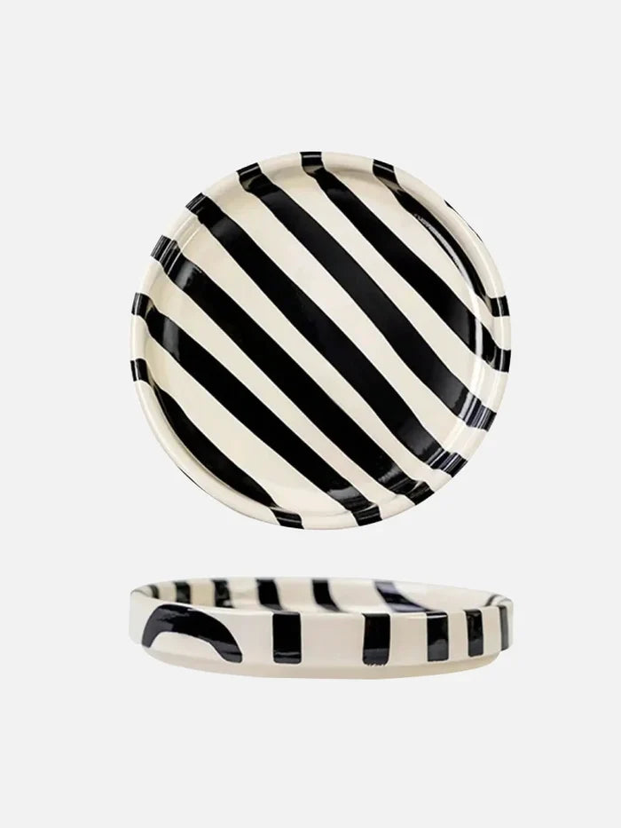Atelier Stripe & Curve Plate-Letifly Lights and Decor