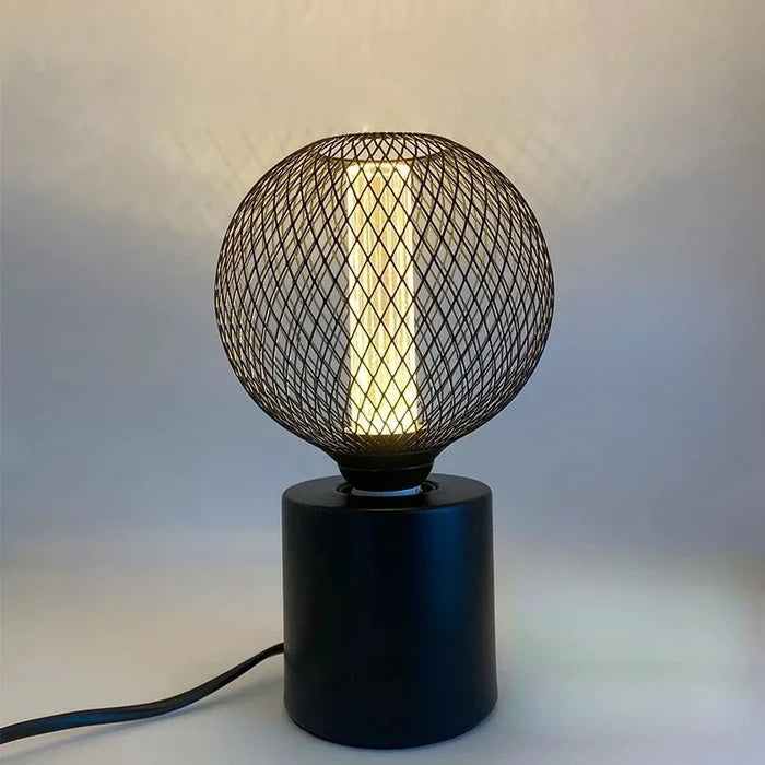 Nordic Simple Wrought Iron Mesh Cover Lamp Metal Cage Dining Bar Counter Light Luxury RN Light Pillar E27 Home Room Decor Indoor-Letifly Lights and Decor