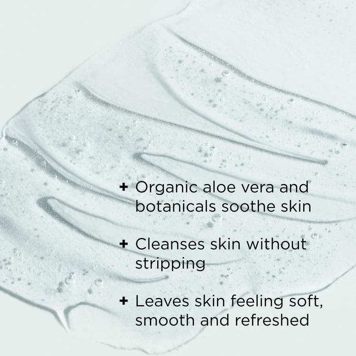 ormedic cleanser texture shot with benefits callouts
