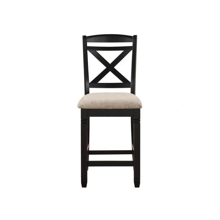 Baywater Counter Height Chair in Black (Set of 2)