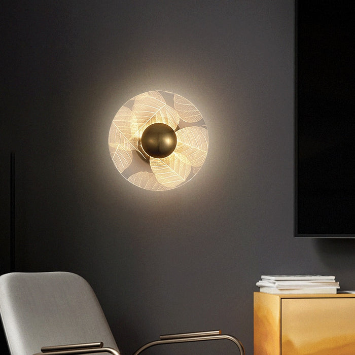 Postmodern Flower Background Wall Lamp