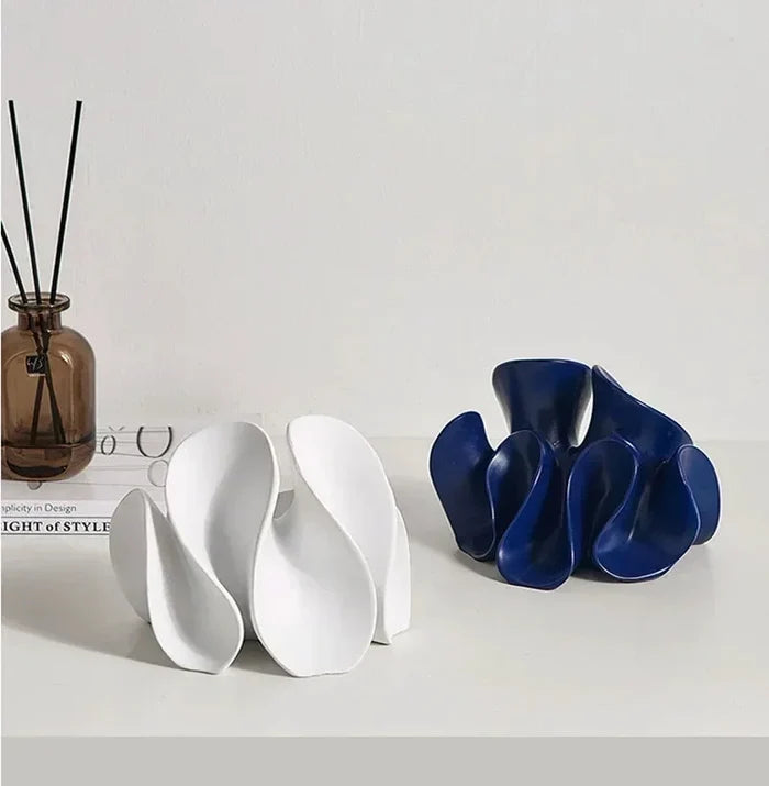 Bloom Wave Decorative Sculpture resin home decor accent