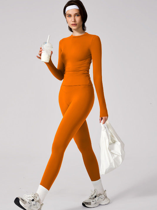 8455 long sleeves  trousers orange / XL
