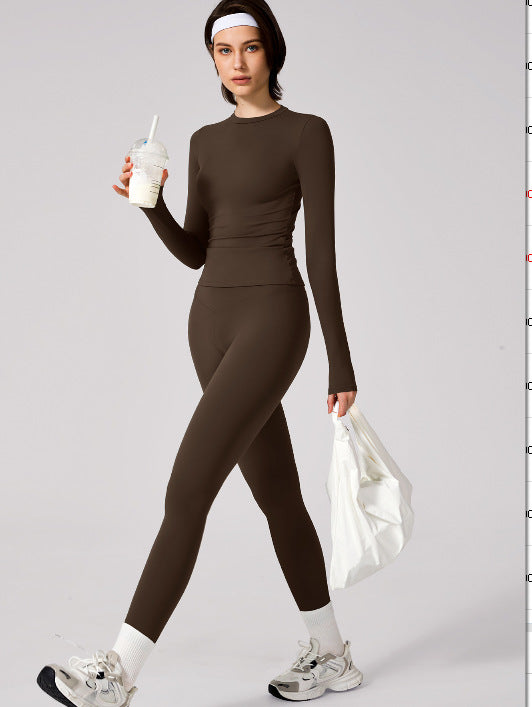 8455 long sleeves  trousers black coffee / XL