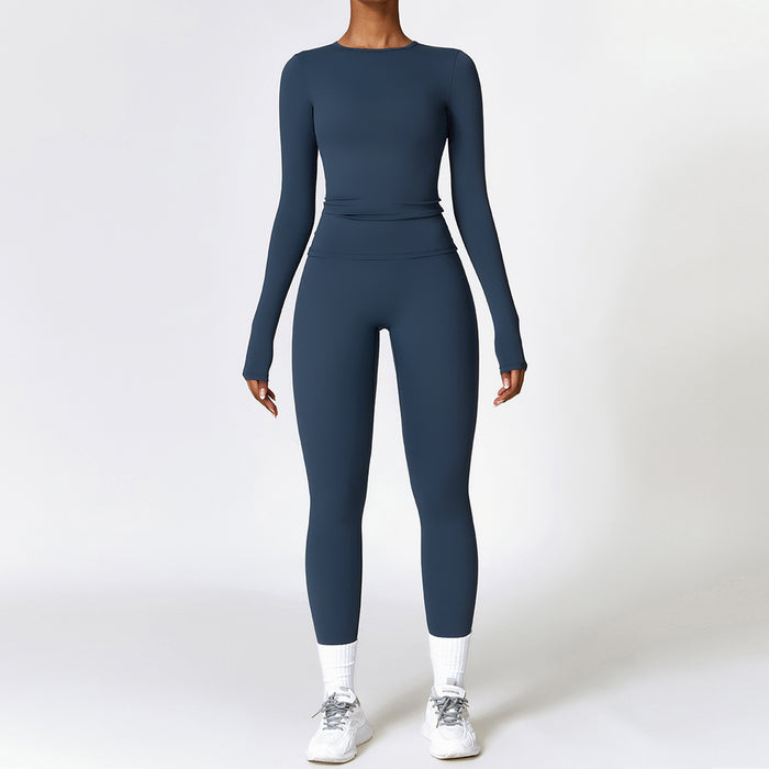 8455 long sleeve  trousers badge blue / XL