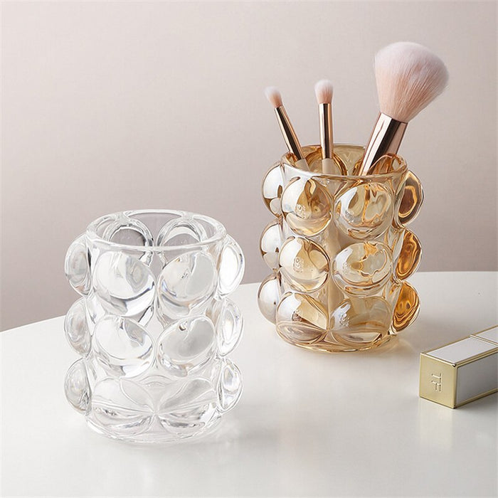 Glass Cosmetics Holder Organizer