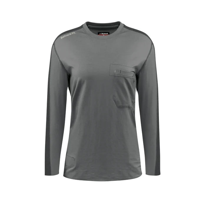 Bulwark® Lightweight Flame Resistant Women's Flex Knit Tee CAT 2 - STT3