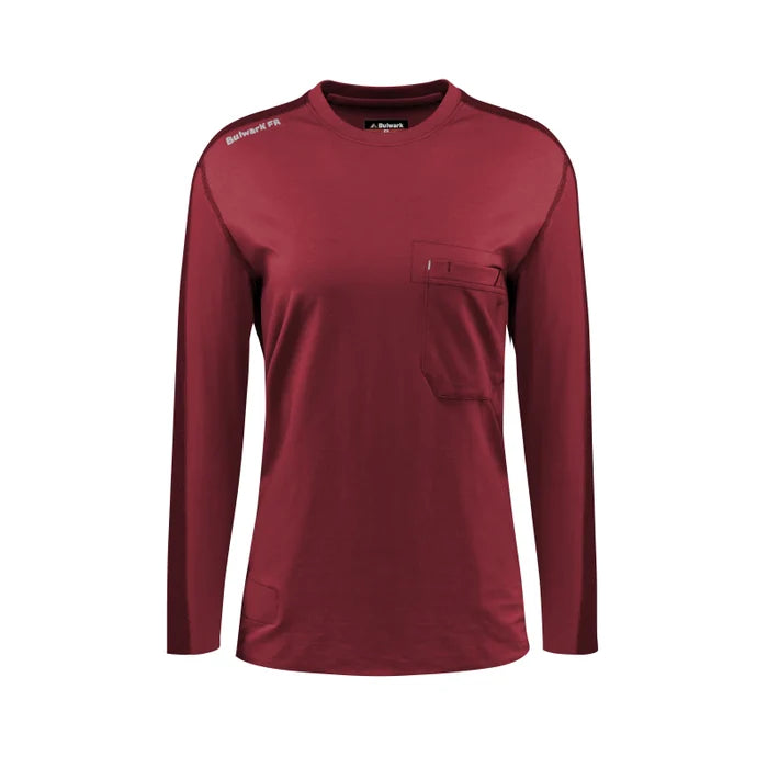 Bulwark® Lightweight Flame Resistant Women's Flex Knit Tee CAT 2 - STT3