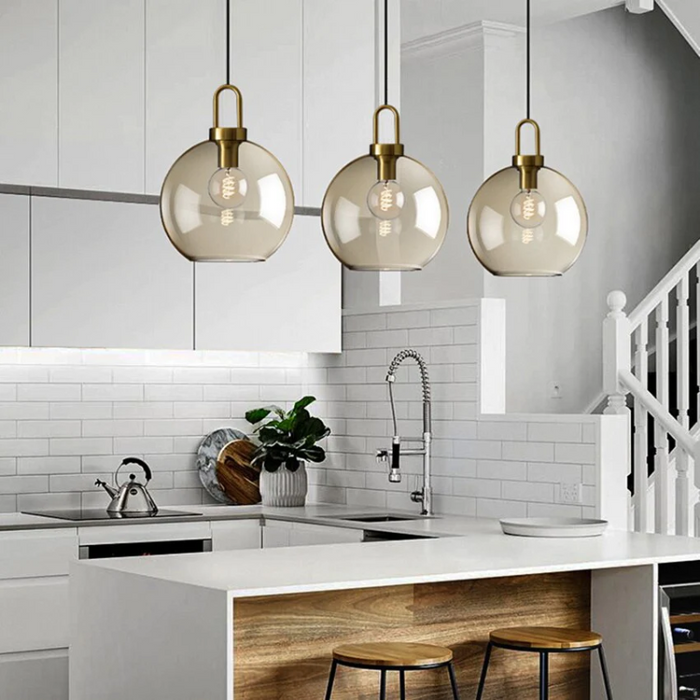 Cafe Sculpted Glass Pendant Light - Final Sale-Letifly Lights and Decor