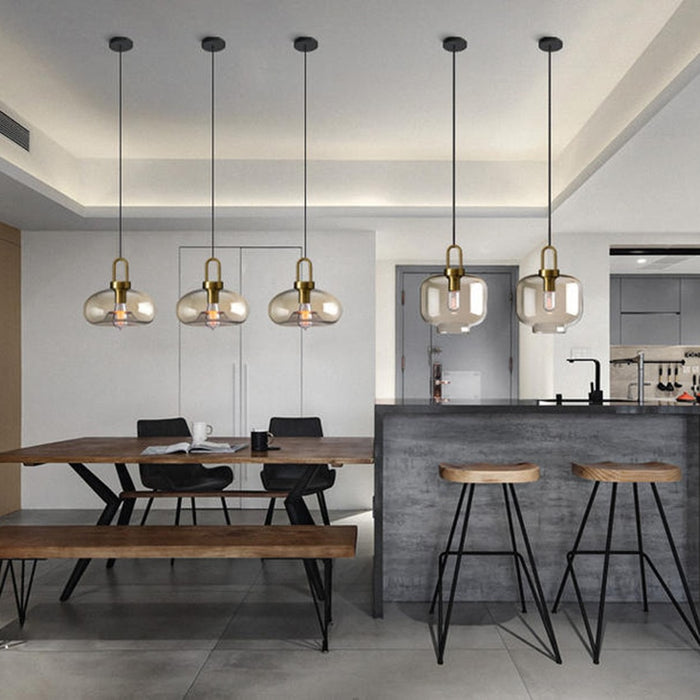 Cafe Sculpted Glass Pendant Light-Letifly Lights and Decor
