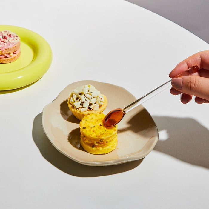 Multifunctional Heat-Resistant Glass Dessert Spoon Colored Candy Cane Spring Sweets Cocktails