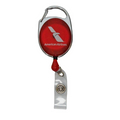 Carabiner Badge Reel Red