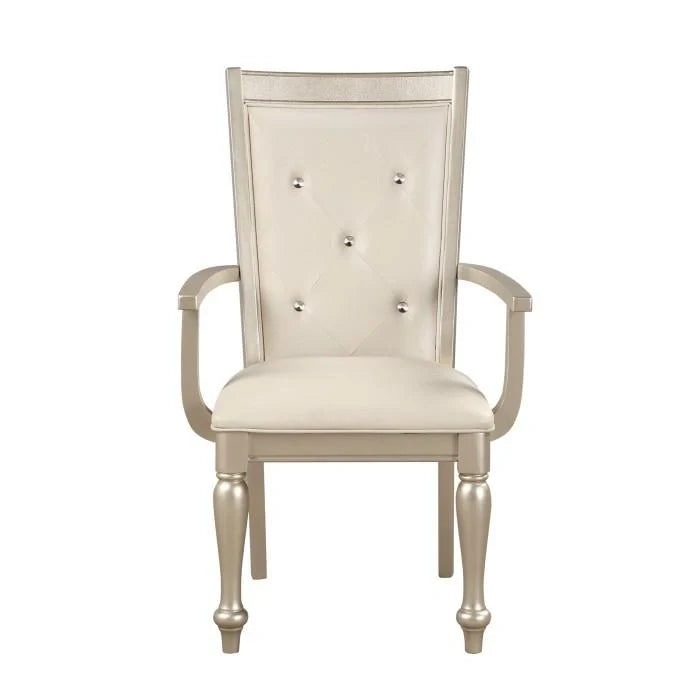 Celandine Arm Chair in Silver (Set of 2)