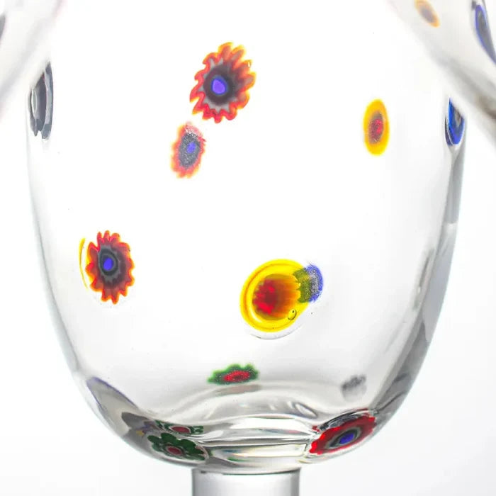 1 Piece Polka Kaleidoscope Handmade Decals Glass Cocktail Glass Goblet Champagne Glass Martini Glass Wine Glass-Letifly Lights and Decor