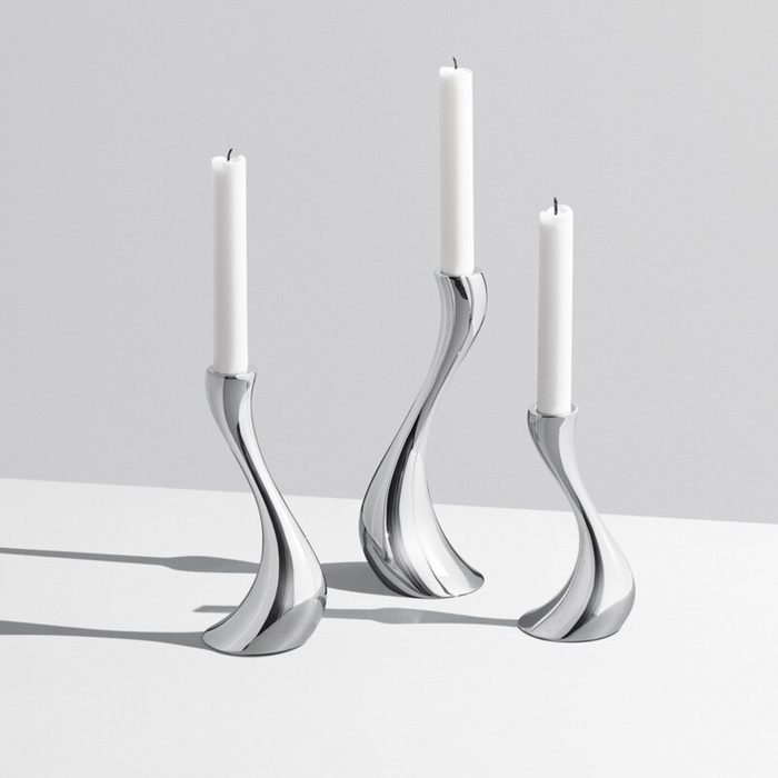 Chrome Wave Candle Holders-Letifly Lights and Decor