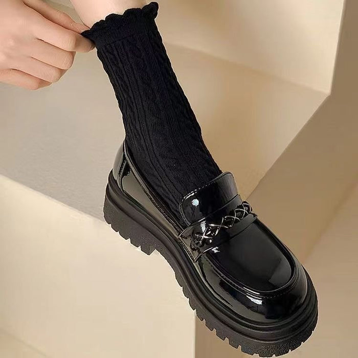 Chunky Loafers for Women Breathable Platform Shoes