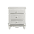 Clementine 3 Drawer Night Stand in White B1799-4
