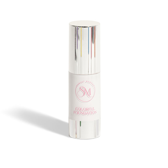 Sunset Makeup white liquid foundation for cosplay, standing on a white background.