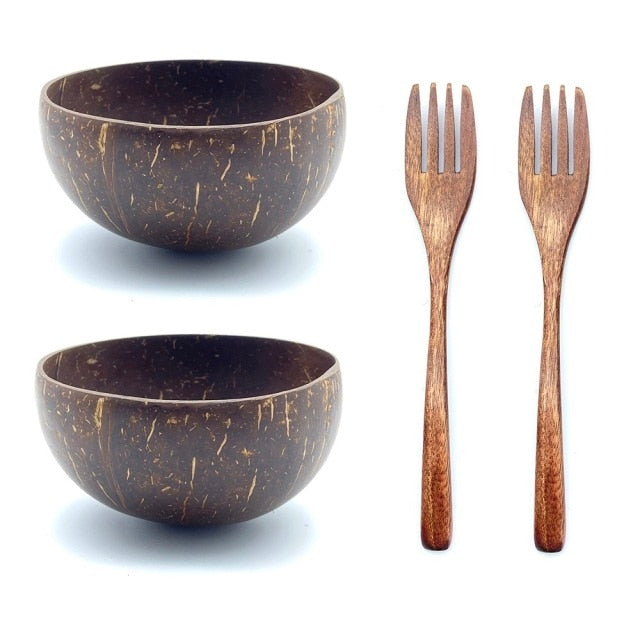 2x Bowl + 2x Fork
