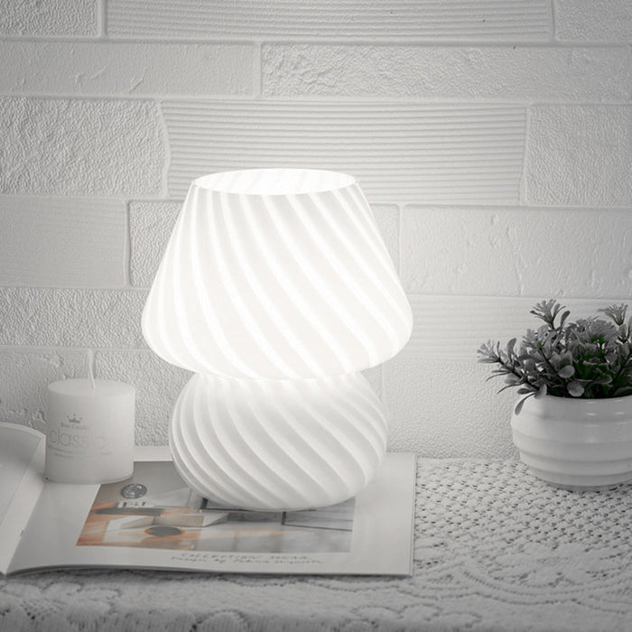 Coco Swirl Glass Table Lamp-Letifly Lights and Decor