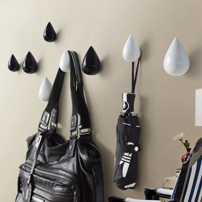 Color Drop Shapes Wooden Hook & Holder-Letifly Lights and Decor