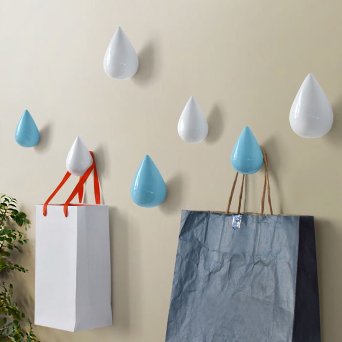 Color Drop Shapes Wooden Hook & Holder-Letifly Lights and Decor