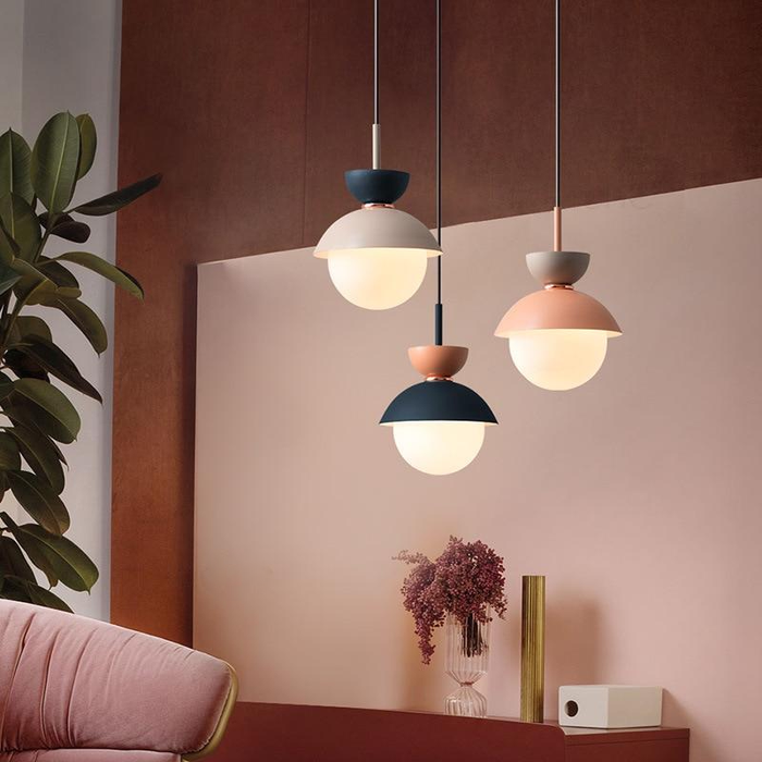 round glass ball hanging ceiling pendant light