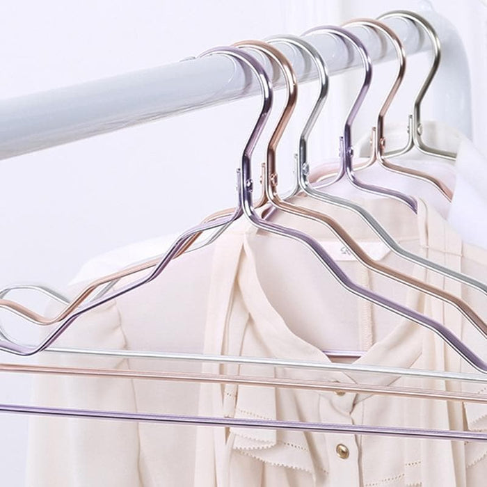 colored metal aluminum hanger clothes