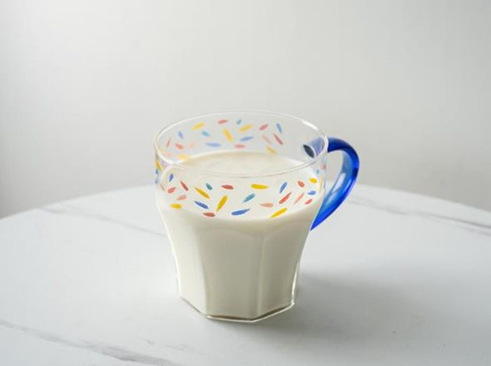 Confetti Printed Glass Mug