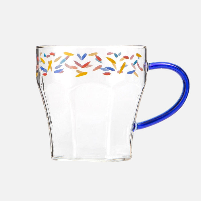 Confetti Printed Glass Mug