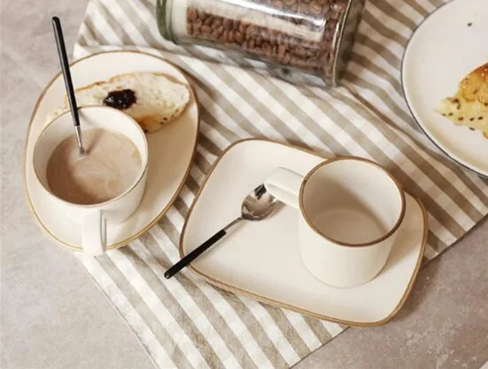 Stoneware Milk Tea Mug Set