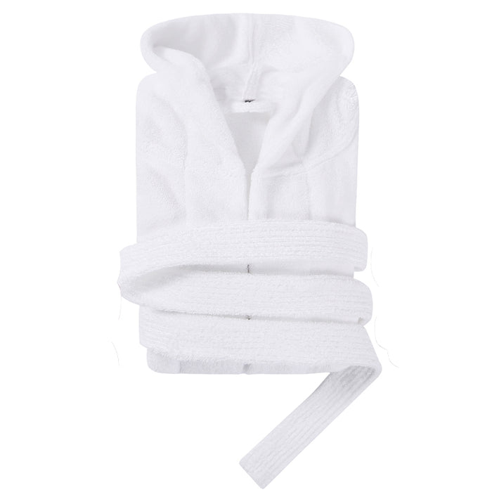 Couple Warm Hooded Fleece Bathrobe