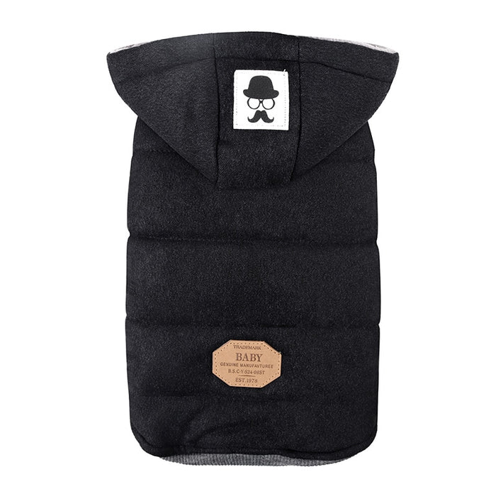 Cute Comfortable Winter Hooded Dog's Vest