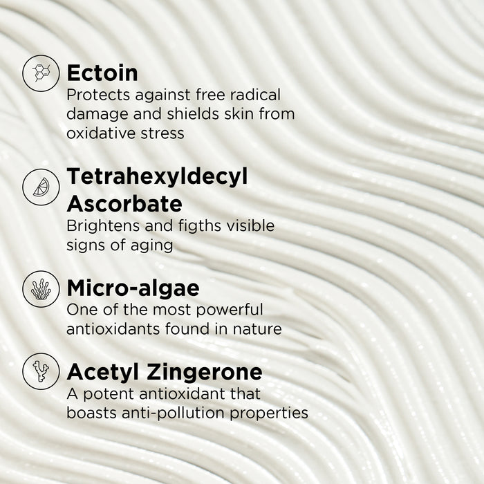texture shot with benefits listed