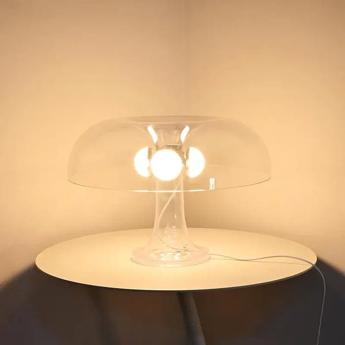 Demma Retro Clear LED Table Light-Letifly Lights and Decor