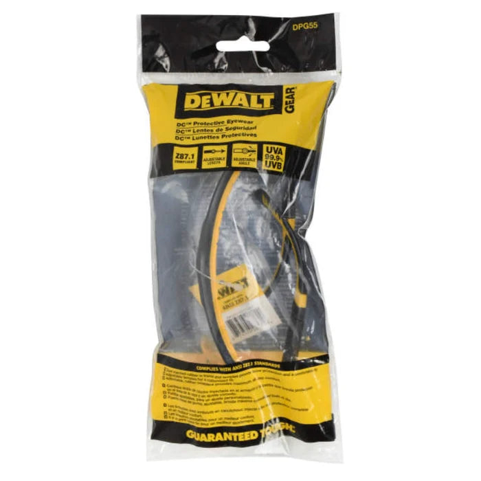 DEWALT® DC™ Protective Polycarbonate Impact Resistant Safety Glasses - Clear Lens - DPG55