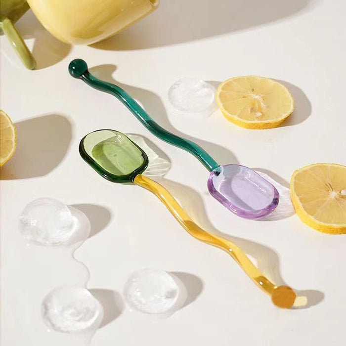 Diamond Cut Glass Stirrer