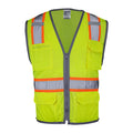 DOME75® DYNAMIC SERIES ANSI Class 2 Solid Front/Mesh Back Hi-Vis Contrast Safety Vest - DV2123S