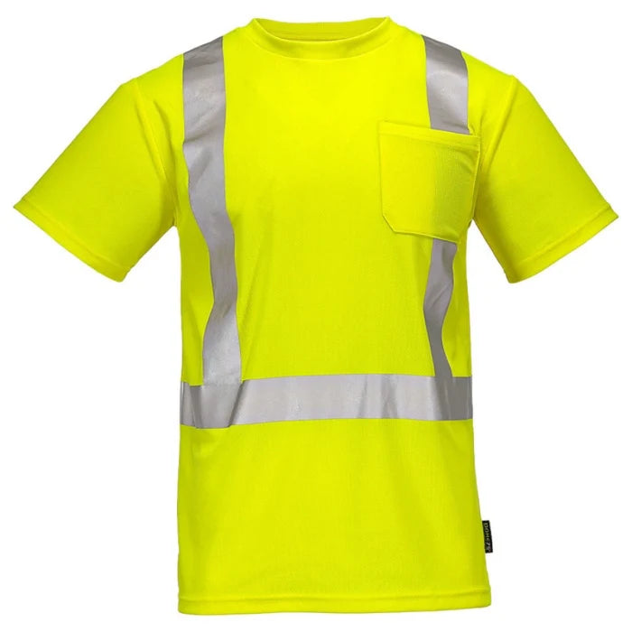 DOME75® DYNAMIC SERIES Hi-Vis ANSI Class 2 Viz-Dri Safety T-Shirt - DSS1421