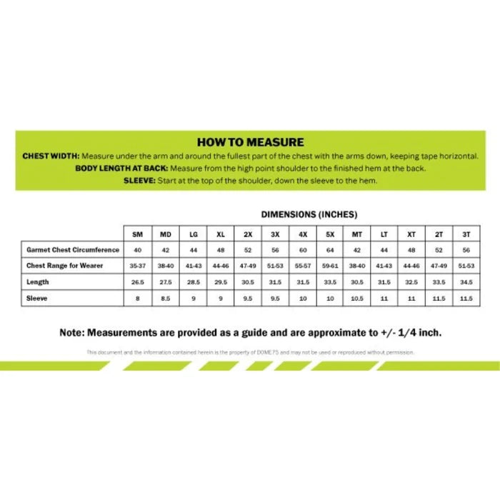 DOME75® DYNAMIC SERIES Hi-Vis ANSI Class 2 Viz-Dri Safety T-Shirt - DSS1421