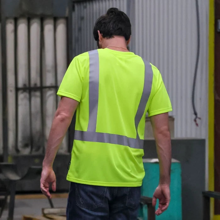 DOME75® DYNAMIC SERIES Hi-Vis ANSI Class 2 Viz-Dri Safety T-Shirt - DSS1421