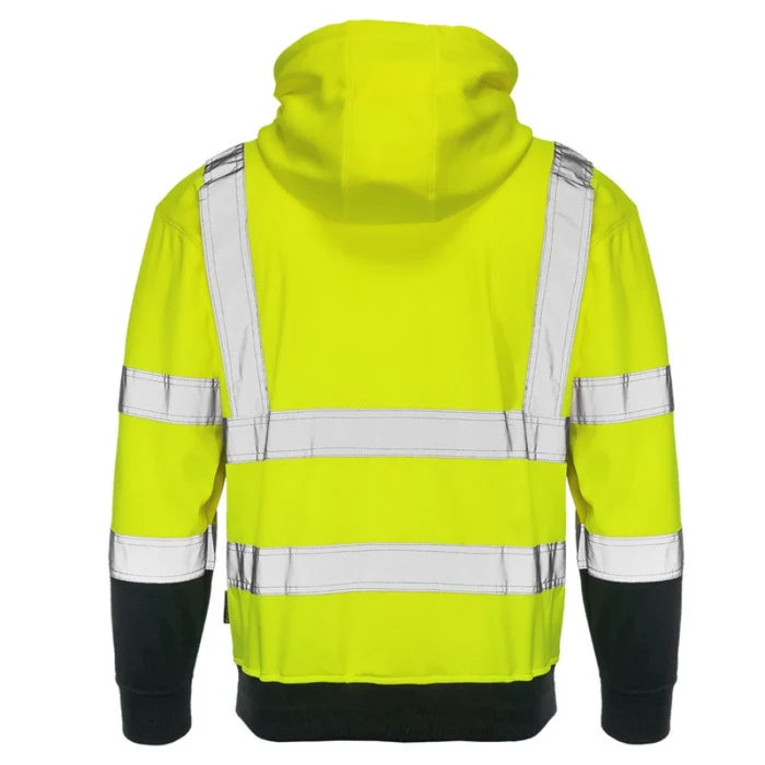 DOME75®  DYNAMIC Series Hi-Vis ANSI Class 3 Viz-Tuff Fleece Full-Zip Hoodie - DHZ1632