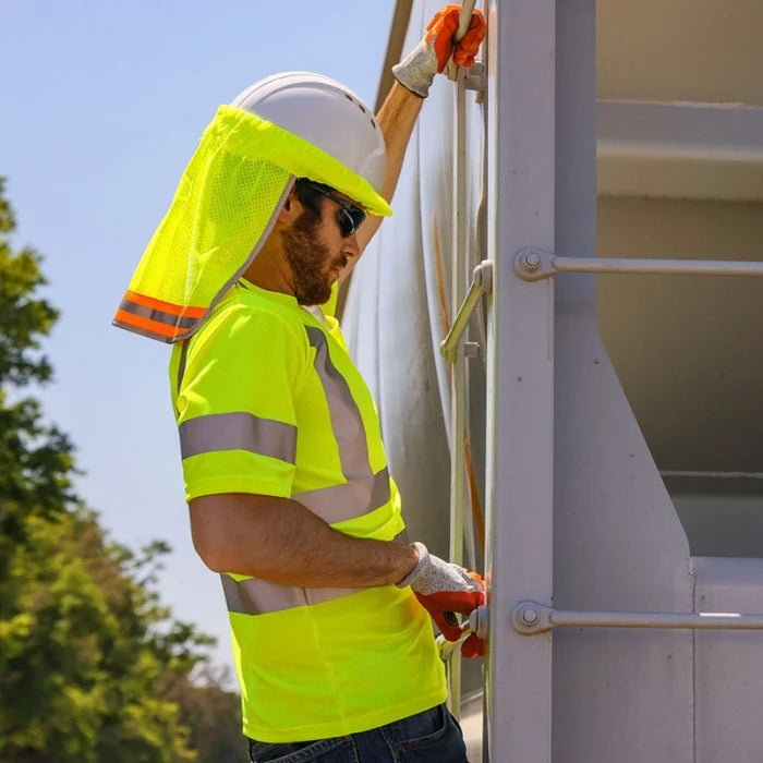 DOME75® DYNAMIC Series Mesh Contrast Hard Hat Sun Shade - DNS743