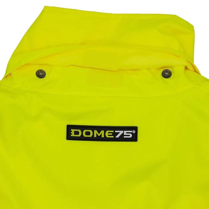 DOME75® DYNAMIC Series Rain Tamer ANSI Class 3 Black Bottom Rain Trench Coat - DRT3432