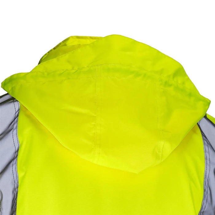 DOME75® DYNAMIC Series Rain Tamer ANSI Class 3 Black Bottom Rain Trench Coat - DRT3432